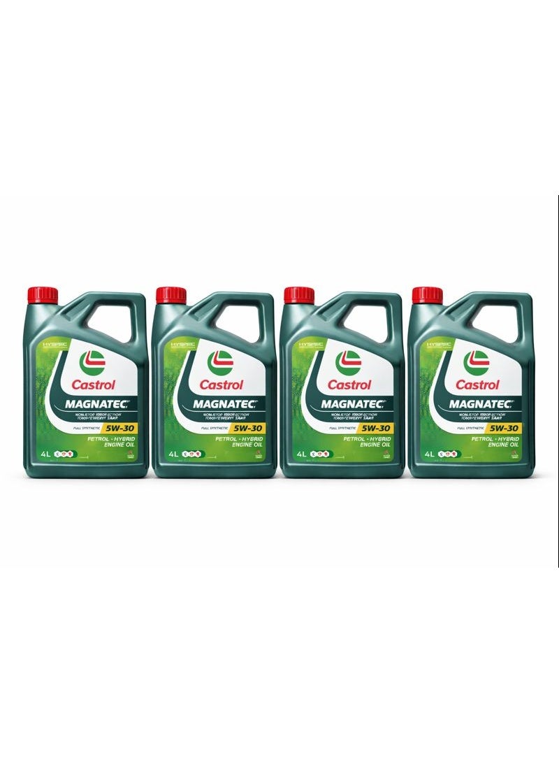 Castrol Magnatec 5W-30 Full Synthetic Engine Oil – Pack of 4 (4L Each) 16 Liters